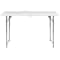 Flash Furniture Kathryn 4-Foot Height Adjustable Bi-Fold Granite White Plastic Folding Table RB-2448ADJ-2-GG - alternate 2